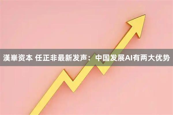 漢崋资本 任正非最新发声：中国发展AI有两大优势